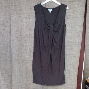 LOFT Sleeveless Tobacco Brown Dress